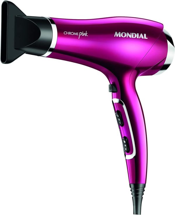 MONDIAL SECADOR DE CABELLO CHROME PINK 2000W SC-36