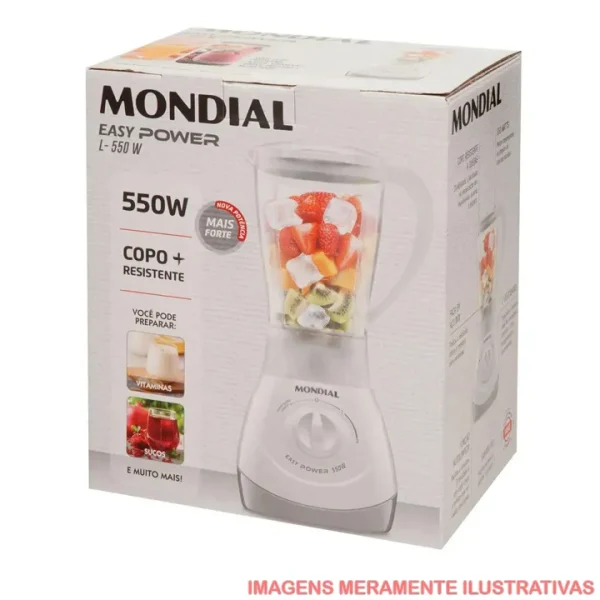 MONDIAL LICUADORA EASY POWER BLANCO L-550W