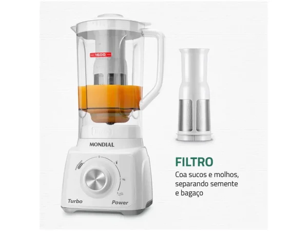 MONDIAL LICUADORA TURBO POWER BLANCA L-99-WG - Imagen 2