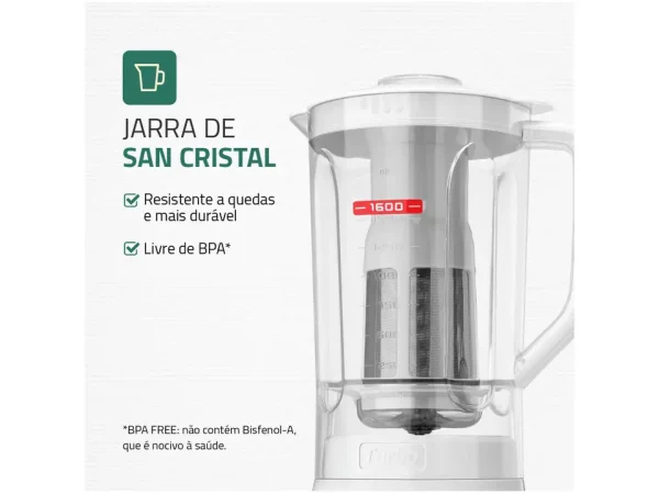 MONDIAL LICUADORA TURBO POWER BLANCA L-99-WG - Imagen 3
