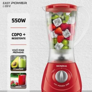 MONDIAL LICUADORA EASY POWER ROJO L-550R