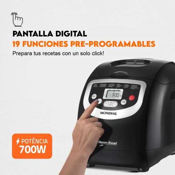 MONDIAL PANADERA MASTER BRAED - Imagen 2