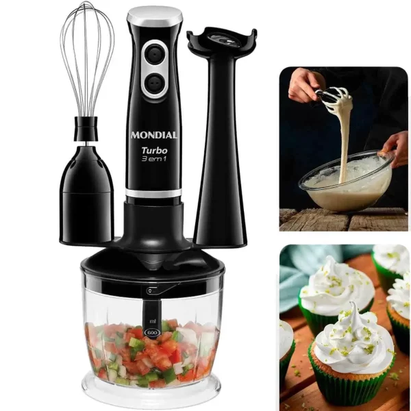 MONDIAL MIXER TURBO 5 VELOCIDADES 1000W M-14 - Imagen 3