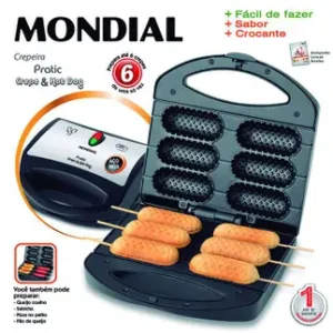 MONDIAL CREPERA PRATIC CREPE E HOT DOG 850W CP-01